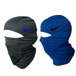 (2 Pack) Black Nike Dry-Fit Mask W/ Blue Swoosh